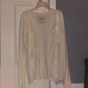 Cream open front cardigan